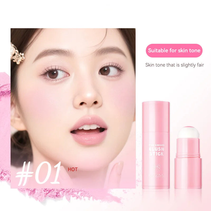 Life Girls Pink Two Cheek Ball Bong Wonder Korean System Woman, Non-Slip Straight Makeup, Low-Pressing Expansion Sponge Ball Bong, Corrects Korean Face to Create Bright, Thin and Delicate Ball Bong Improves Motivation.
