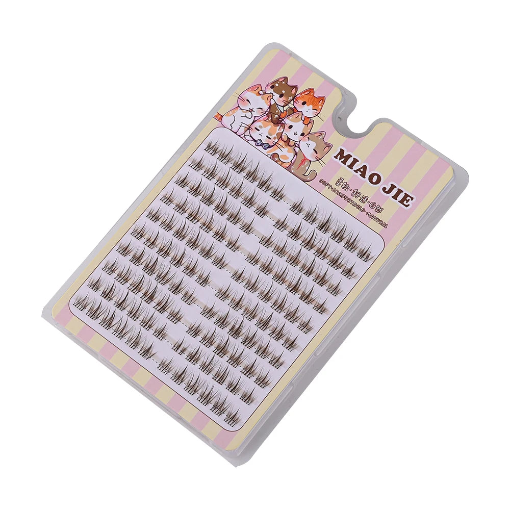 MIAOJIE Sunflower False Eyelashes Black Natural Manga Lashes Anime Eyelashes Large Capacity Eyelashes Extension Chinese Makeup