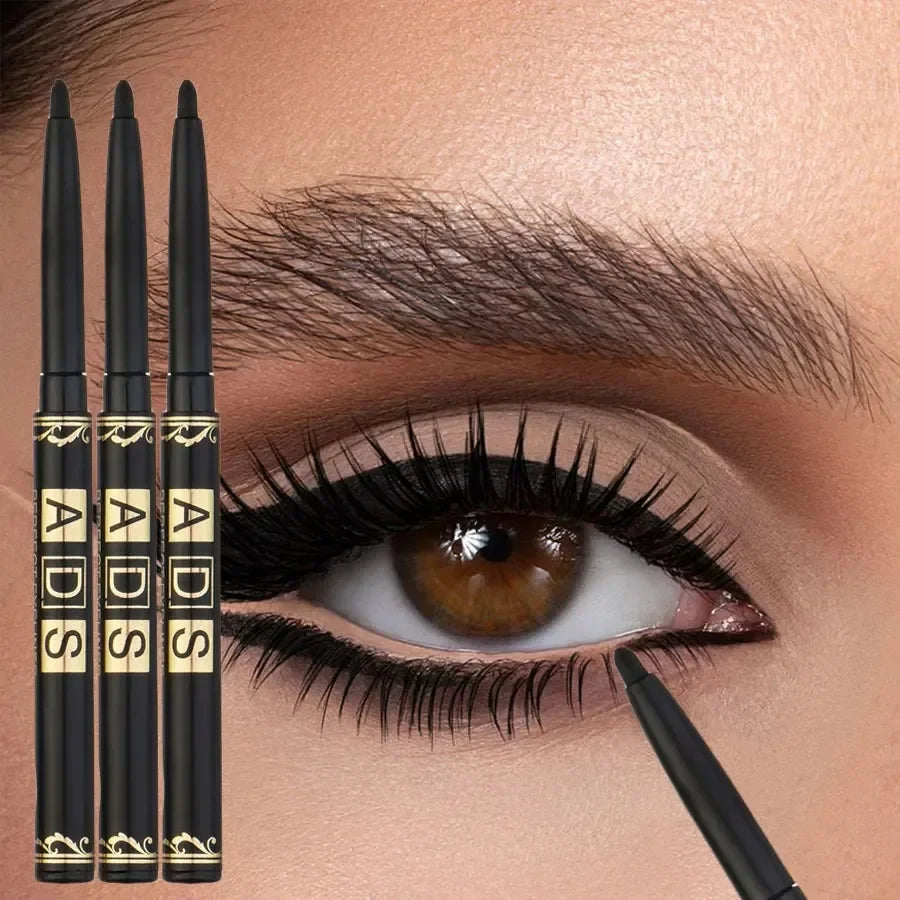5PCS Black Brown Eyeliner Pencil - Long-Lasting, Waterproof & Sweat-Resistant | Smudge-Proof for Bold Eye Makeup, Ideal Gift