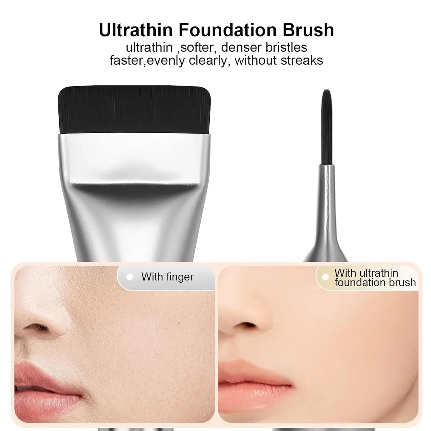 Flat Foundation brush, mask brush, makeup spatula, Liquid foundation brush, Korean cream brush, delicate makeup
