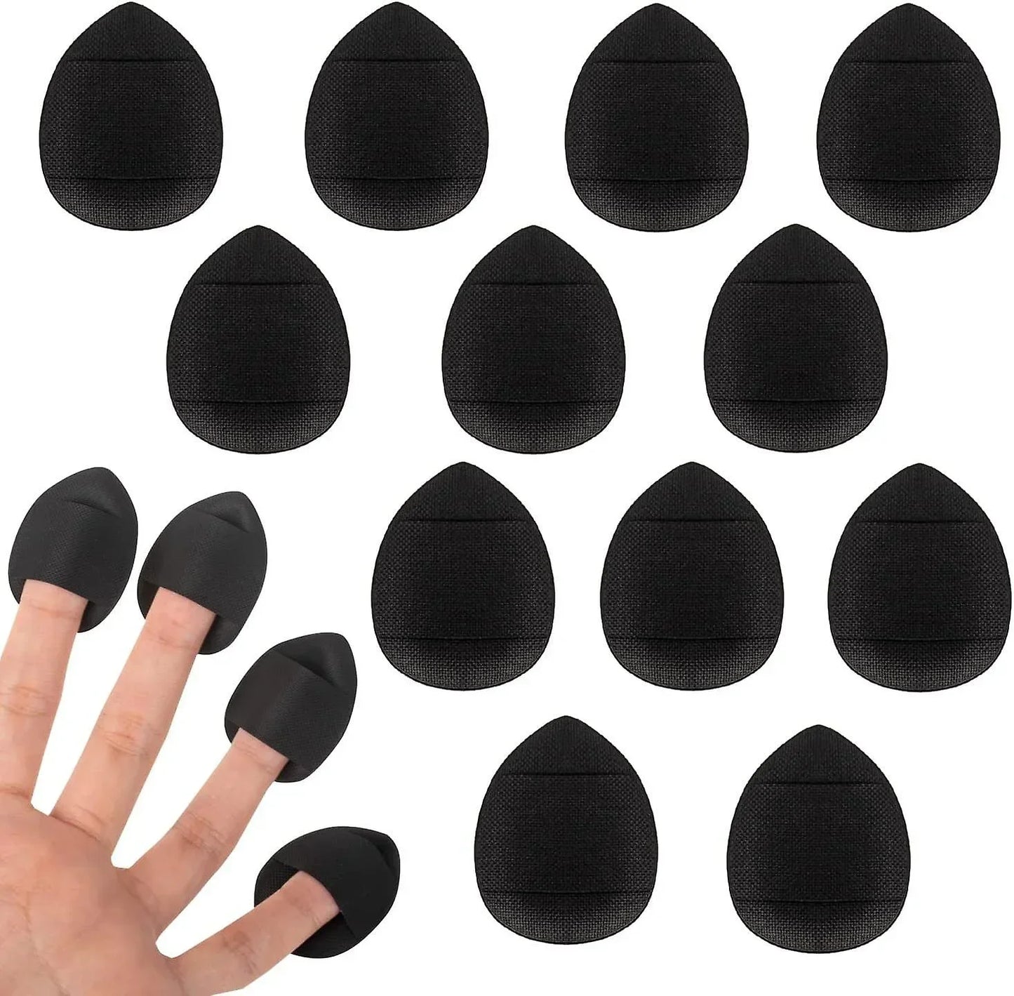 50Personalized Mini Fingertip Powder Puff Set(Pink) Foundation Concealer Precision Application Tool Finger Pad Sponge