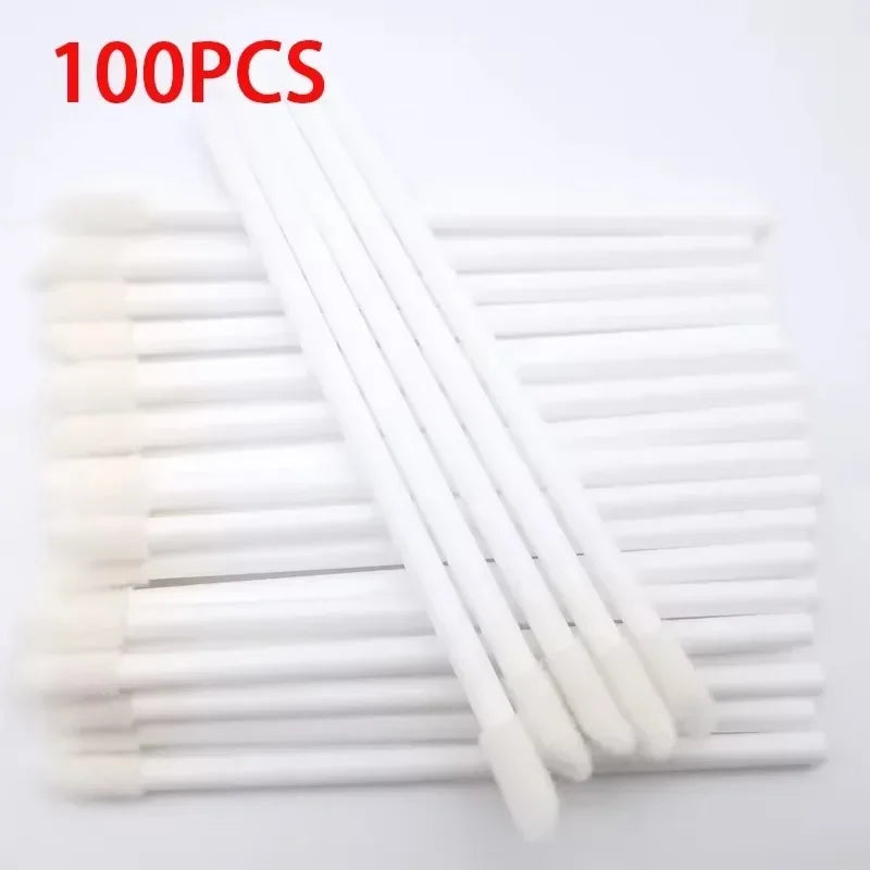 100PCS Wholesale Hotting  Lip Brush  Lipstick Gloss Wands Applicator Perfect Best Make Up makeup  Disposable Women Accessories