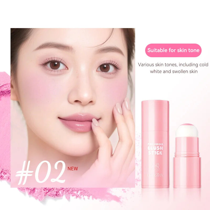 Life Girls Pink Two Cheek Ball Bong Wonder Korean System Woman, Non-Slip Straight Makeup, Low-Pressing Expansion Sponge Ball Bong, Corrects Korean Face to Create Bright, Thin and Delicate Ball Bong Improves Motivation.