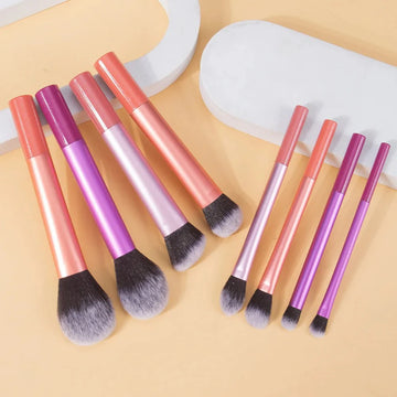 Makeup Brush Kit Soft 8pcs Synthetic Hair Make Up Brushes Foundation Blush Eyeshadow Cosmetic Makeup Tools
