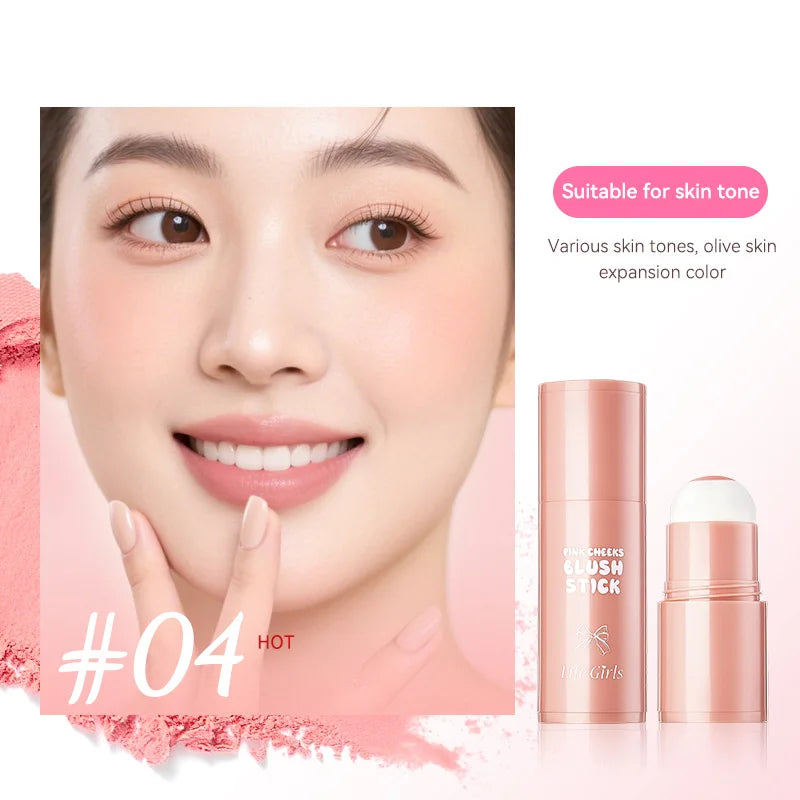 Life Girls Pink Two Cheek Ball Bong Wonder Korean System Woman, Non-Slip Straight Makeup, Low-Pressing Expansion Sponge Ball Bong, Corrects Korean Face to Create Bright, Thin and Delicate Ball Bong Improves Motivation.