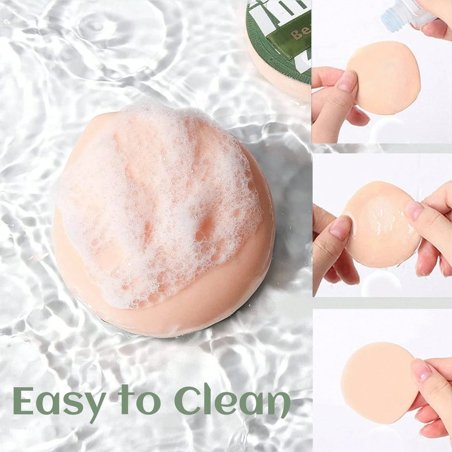 10/20Pcs Large Makeup Sponge, Super Soft Drop Shape Makeup Powder Puffs, Wet Dry Makeup Sponge -Quickly Apply Makeup
