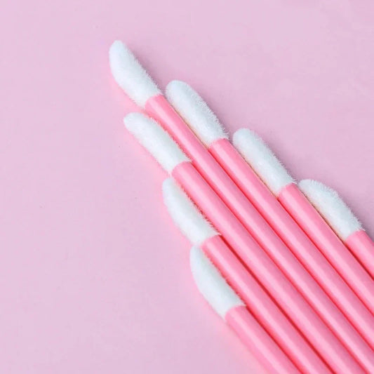 100PCS Wholesale Hotting  Lip Brush  Lipstick Gloss Wands Applicator Perfect Best Make Up makeup  Disposable Women Accessories