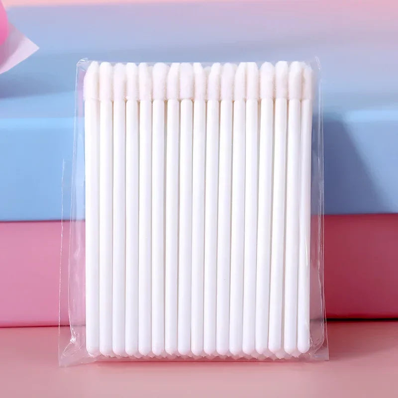 100PCS Wholesale Hotting  Lip Brush  Lipstick Gloss Wands Applicator Perfect Best Make Up makeup  Disposable Women Accessories