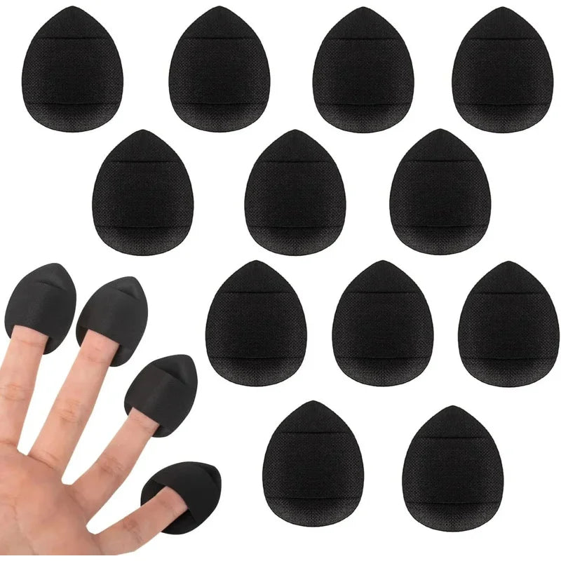 50Personalized Mini Fingertip Powder Puff Set(Pink) Foundation Concealer Precision Application Tool Finger Pad Sponge