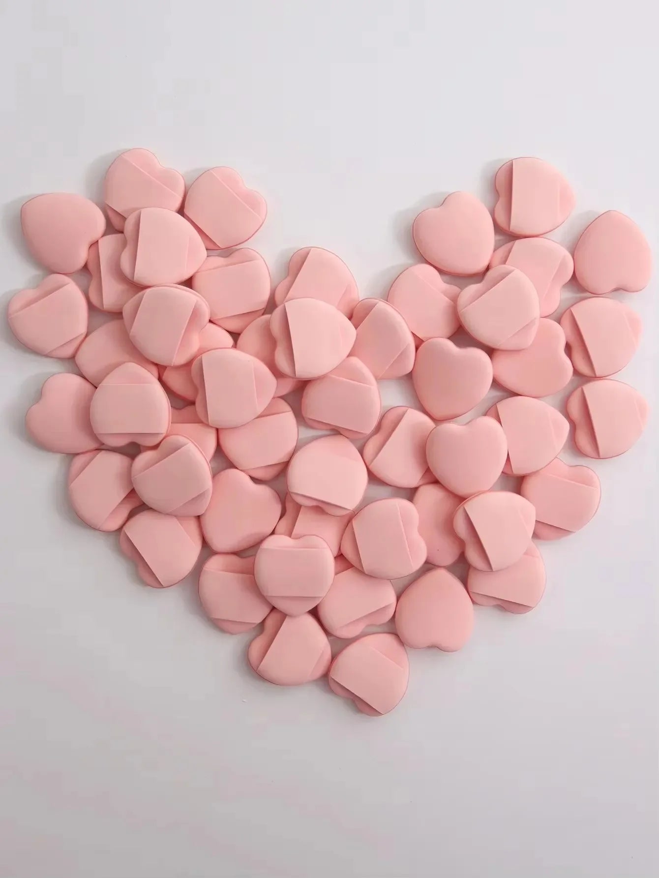 50Personalized Mini Fingertip Powder Puff Set(Pink) Foundation Concealer Precision Application Tool Finger Pad Sponge