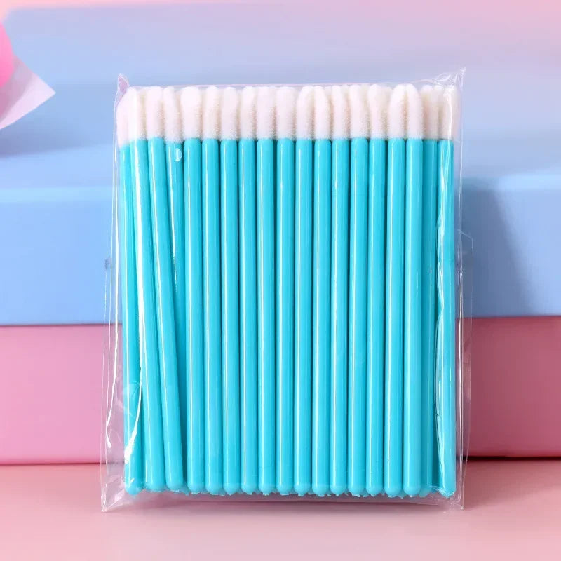 100PCS Wholesale Hotting  Lip Brush  Lipstick Gloss Wands Applicator Perfect Best Make Up makeup  Disposable Women Accessories