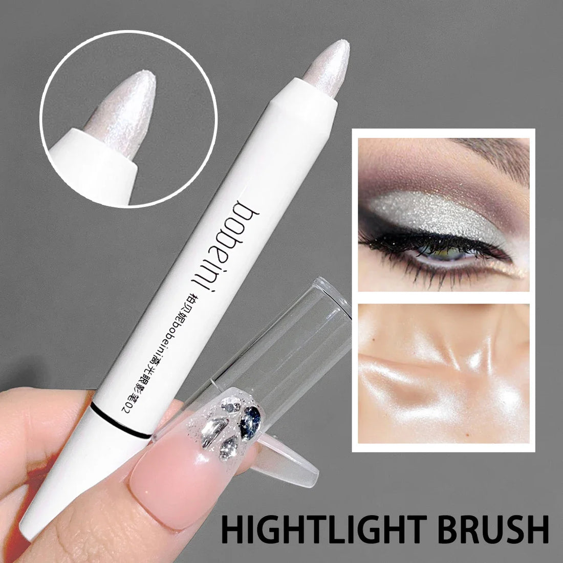 Highlight Eyeshadow Pencil – Waterproof, High-Pigment, Crease-Proof, Matte & Shimmer, One-Swipe Glow for Daily, Party makeup