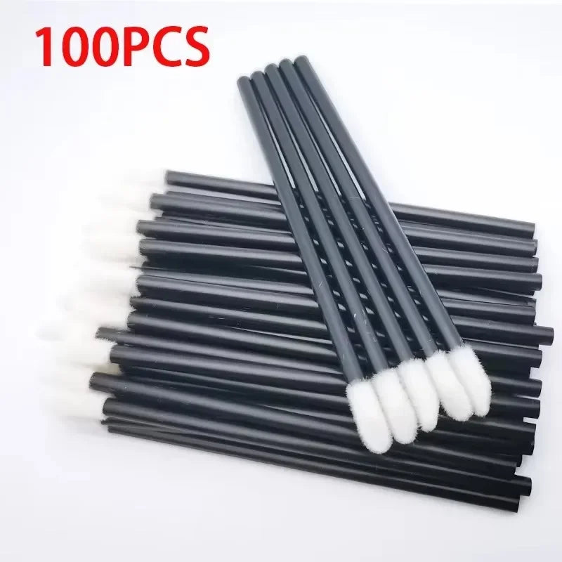 100PCS Wholesale Hotting  Lip Brush  Lipstick Gloss Wands Applicator Perfect Best Make Up makeup  Disposable Women Accessories