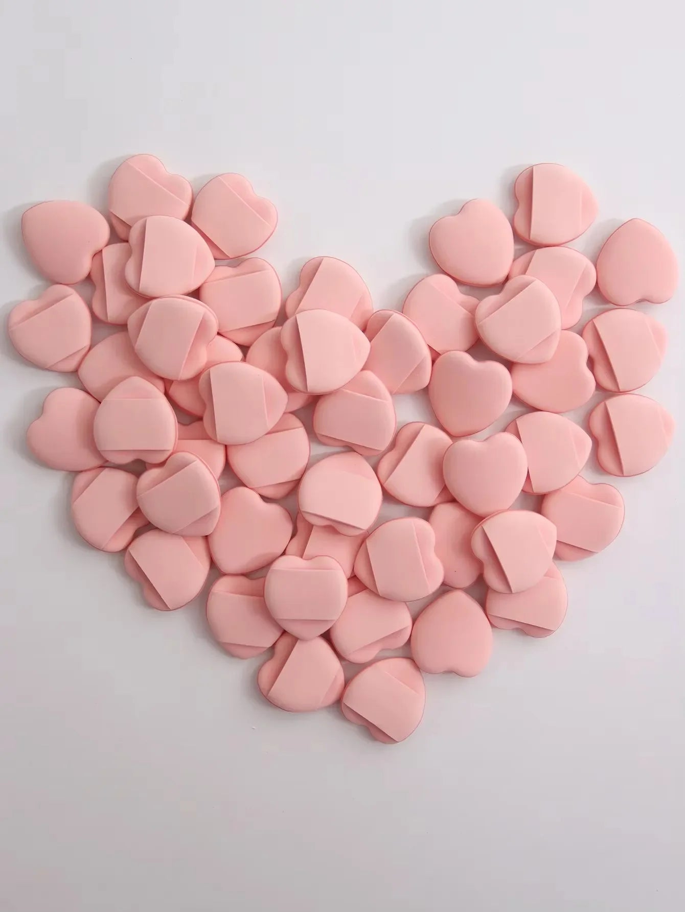 50Personalized Mini Fingertip Powder Puff Set(Pink) Foundation Concealer Precision Application Tool Finger Pad Sponge