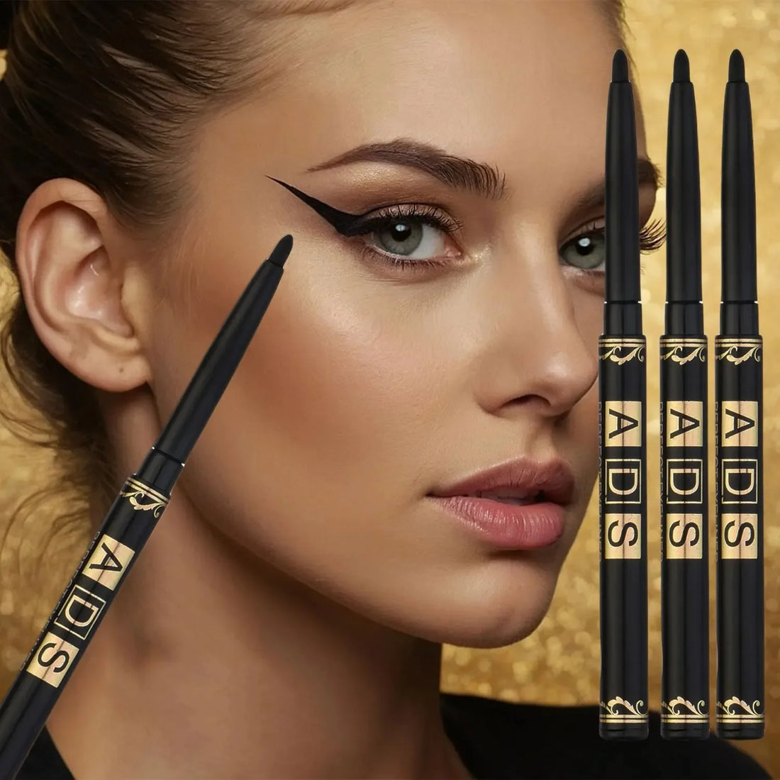 5PCS Black Brown Eyeliner Pencil - Long-Lasting, Waterproof & Sweat-Resistant | Smudge-Proof for Bold Eye Makeup, Ideal Gift