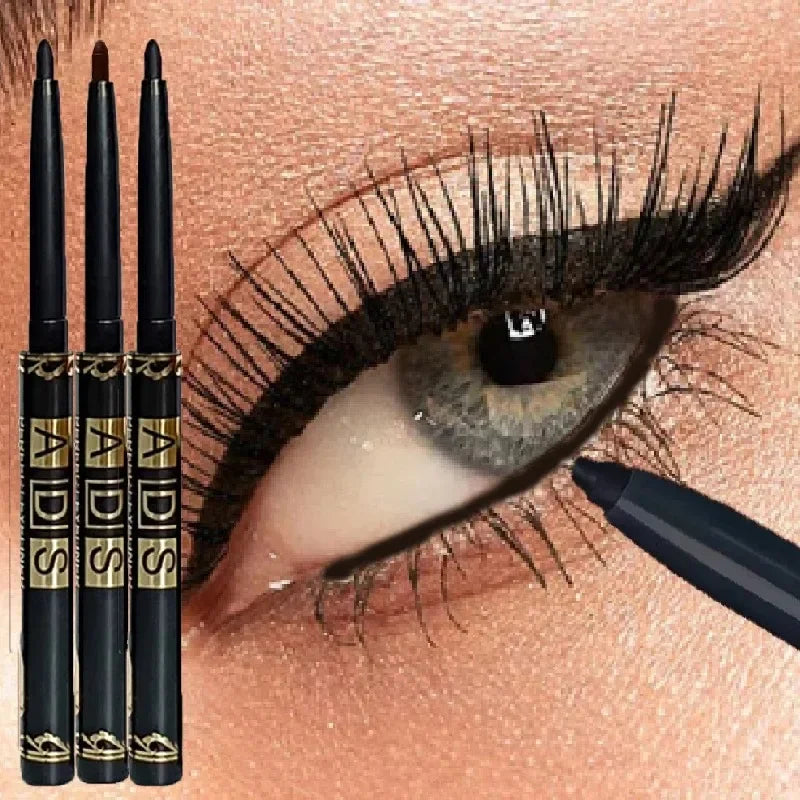 5PCS Black Brown Eyeliner Pencil - Long-Lasting, Waterproof & Sweat-Resistant | Smudge-Proof for Bold Eye Makeup, Ideal Gift