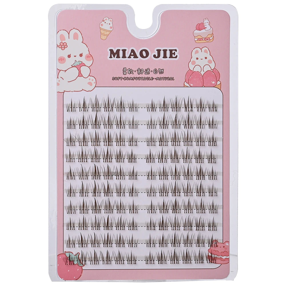 MIAOJIE Sunflower False Eyelashes Black Natural Manga Lashes Anime Eyelashes Large Capacity Eyelashes Extension Chinese Makeup