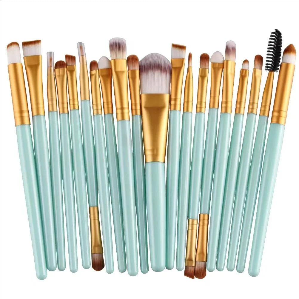 MJ 20 Eye Makeup Brushes, Full Set of Eye Shadow Makeup Tools, Popular Eyeliner Brush