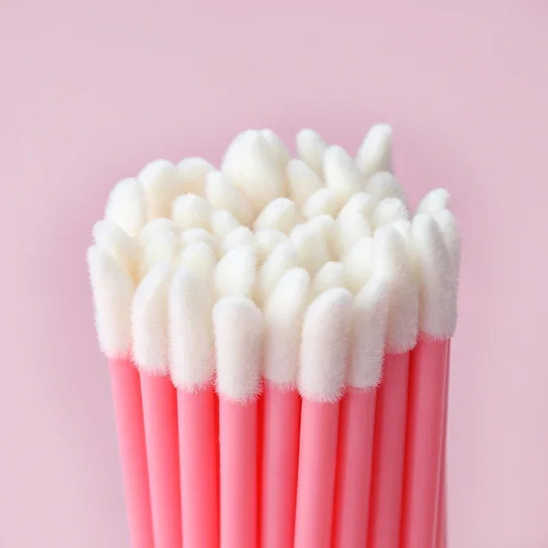 100PCS Wholesale Hotting  Lip Brush  Lipstick Gloss Wands Applicator Perfect Best Make Up makeup  Disposable Women Accessories
