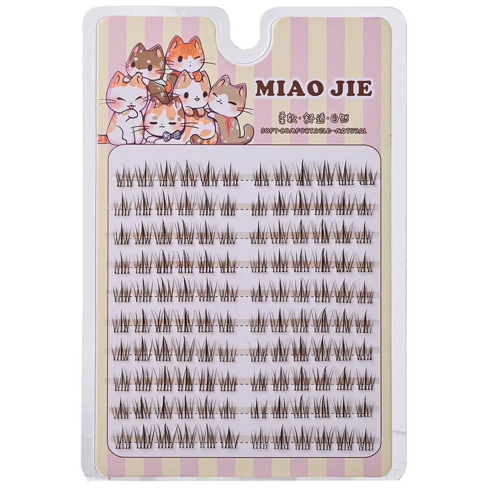 MIAOJIE Sunflower False Eyelashes Black Natural Manga Lashes Anime Eyelashes Large Capacity Eyelashes Extension Chinese Makeup