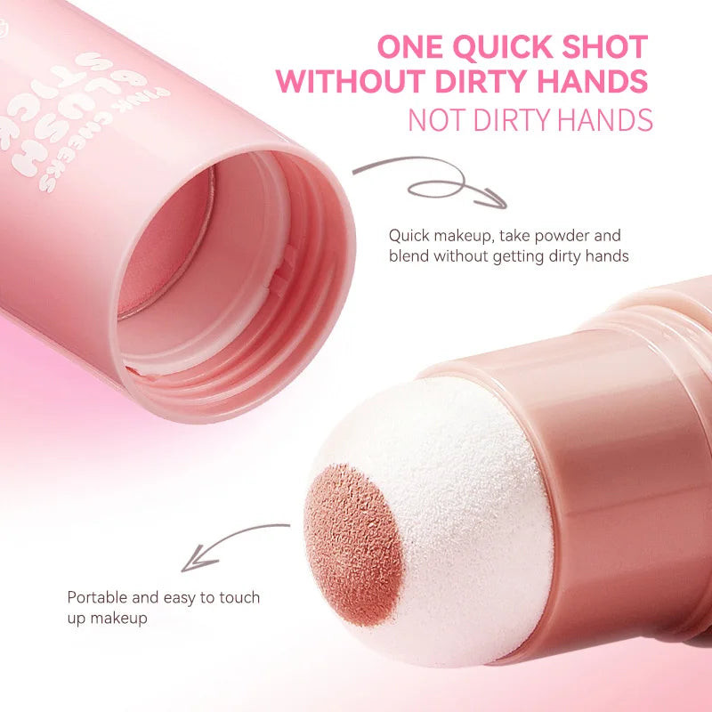 Life Girls Pink Two Cheek Ball Bong Wonder Korean System Woman, Non-Slip Straight Makeup, Low-Pressing Expansion Sponge Ball Bong, Corrects Korean Face to Create Bright, Thin and Delicate Ball Bong Improves Motivation.