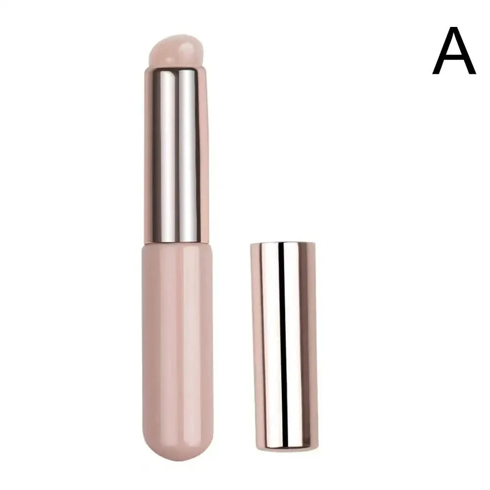 Siliconemakeup Brush With Cover Cap Lip Brushes Reusable Portable Lip Brush for Lip Balm, Lip Gloss and Lip Stick Dust-proof