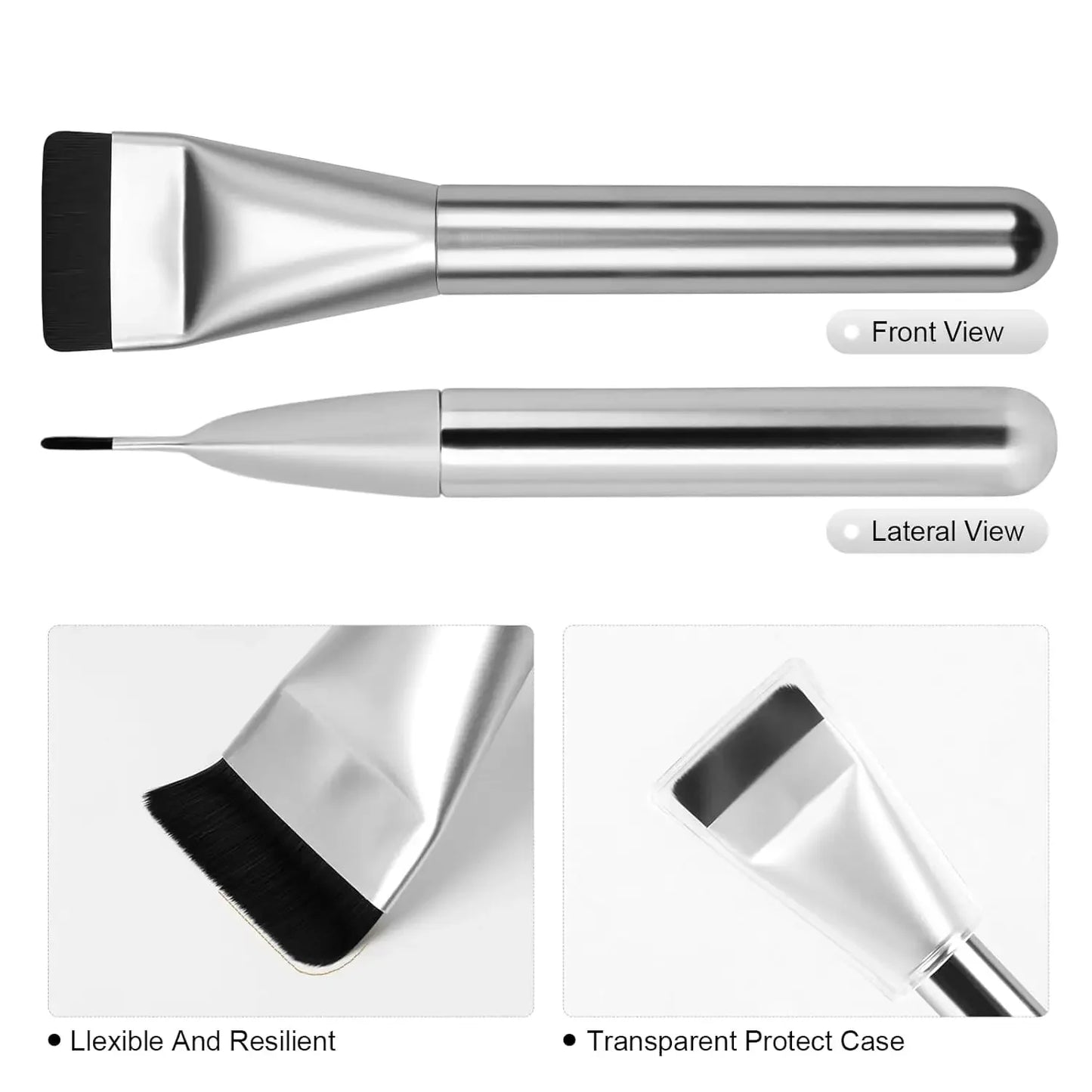 Flat Foundation brush, mask brush, makeup spatula, Liquid foundation brush, Korean cream brush, delicate makeup