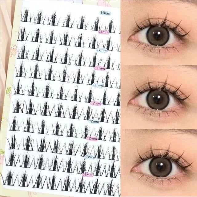 MIAOJIE Sunflower False Eyelashes Black Natural Manga Lashes Anime Eyelashes Large Capacity Eyelashes Extension Chinese Makeup