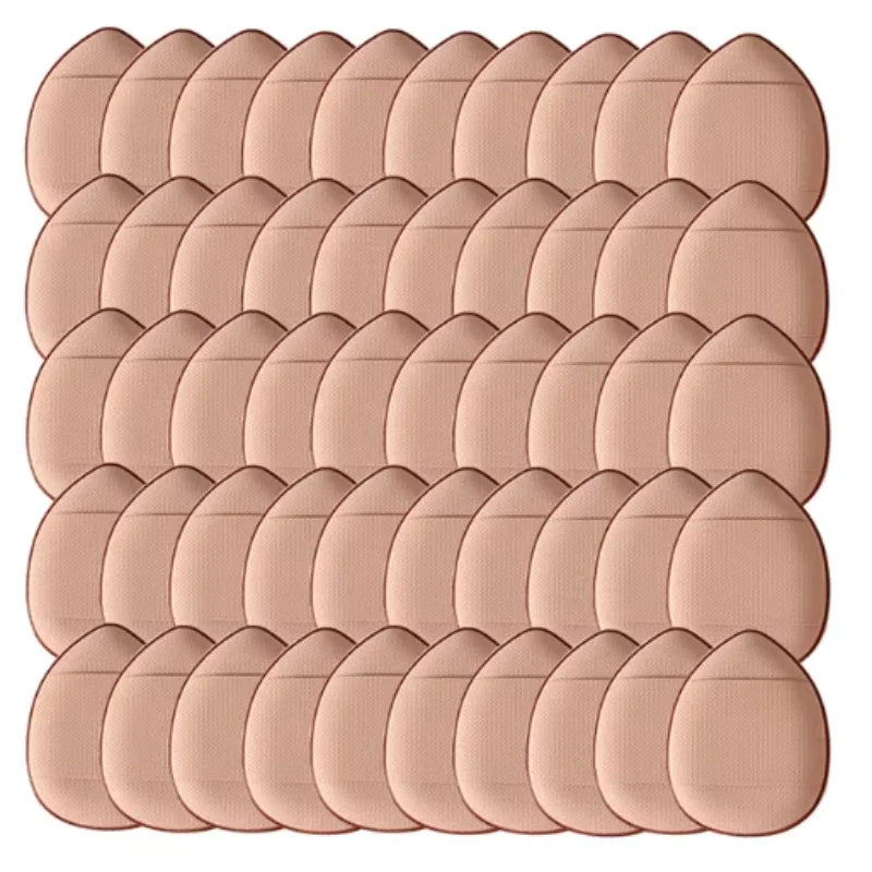 50Personalized Mini Fingertip Powder Puff Set(Pink) Foundation Concealer Precision Application Tool Finger Pad Sponge