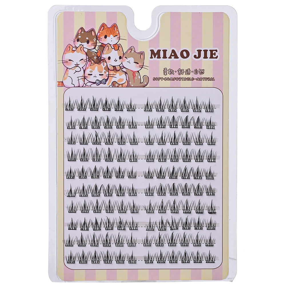 MIAOJIE Sunflower False Eyelashes Black Natural Manga Lashes Anime Eyelashes Large Capacity Eyelashes Extension Chinese Makeup