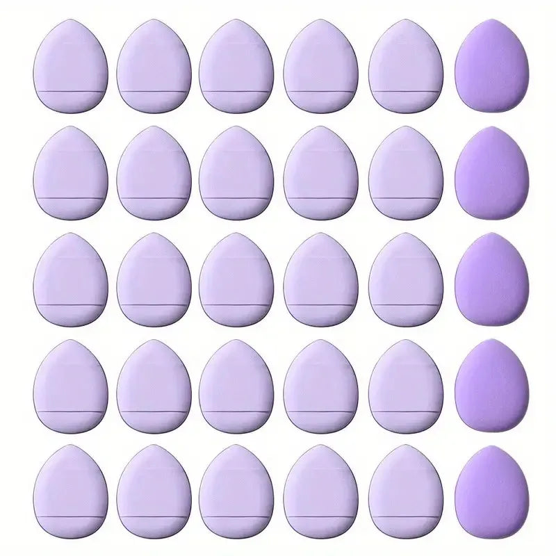 50Personalized Mini Fingertip Powder Puff Set(Pink) Foundation Concealer Precision Application Tool Finger Pad Sponge